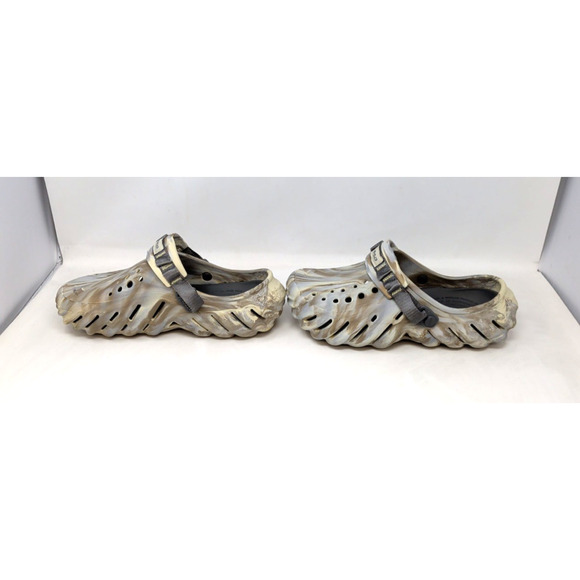 Crocs Echo Mens Clog Marbled Bone Sandals Summer Clogs Size M 8, W 10 main image 5